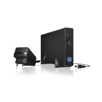 ICY BOX IB-377U3 - HDD-Gehäuse - 3.5 Zoll - SATA - Serial ATA II - Serial ATA III - 5 Gbit/s - Hot-Swap - Schwarz