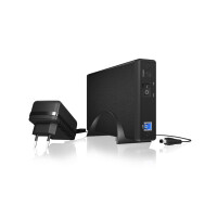 ICY BOX IB-377U3 - HDD-Gehäuse - 3.5 Zoll - SATA - Serial ATA II - Serial ATA III - 5 Gbit/s - Hot-Swap - Schwarz