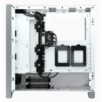 Corsair iCUE 4000X RGB - Midi Tower - PC - Weiß - ATX - Kunststoff - Stahl - Gehärtetes Glas - Gaming