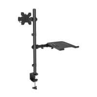IC Intracom Tischhalterung mit Monitorarm und Notebookablage