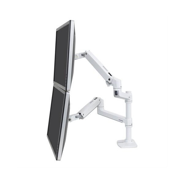 Ergotron LX Dual Stacking Arm - Befestigungskit - Aluminium, haltbarer Stahl