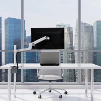 Ergotron LX Series 45-537-216 - Klemme - 11,3 kg - 81,3 cm (32 Zoll) - 100 x 100 mm - Höhenverstellung - Weiß