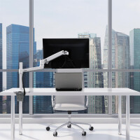 Ergotron LX Series 45-537-216 - Klemme - 11,3 kg - 81,3 cm (32 Zoll) - 100 x 100 mm - Höhenverstellung - Weiß