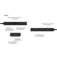 ICY BOX IB-DK4011-CPD USB Type-C Docking Station