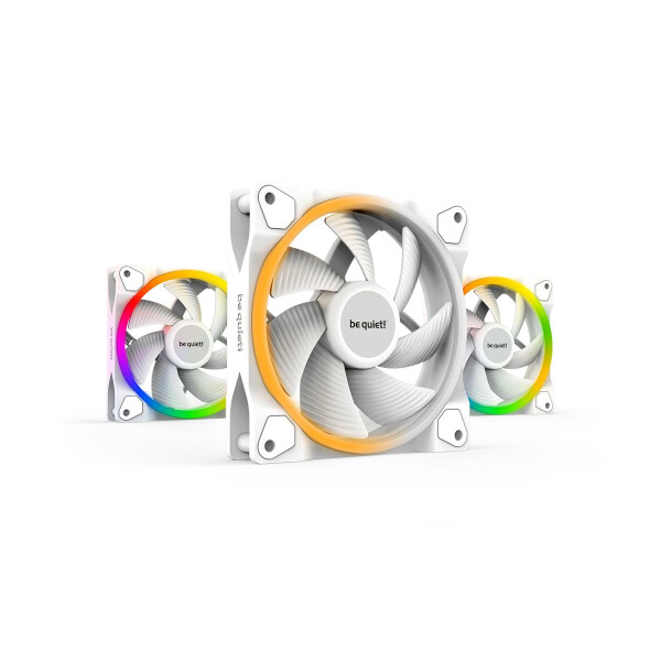 Be Quiet! Lüfter 120*120*25 Light Wings White PWM 3x