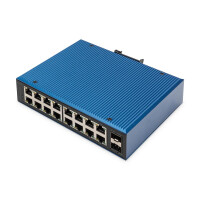 DIGITUS Industrial Ethernet Switch 16-Port 10/100/1000Base-TX+ 2G SFP - Switch - 1 Gbps