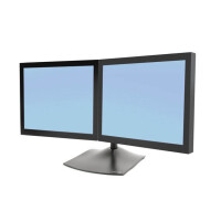 Ergotron DS Series DS100 Dual Monitor Desk Stand - Horizontal - 14 kg - 61 cm (24 Zoll) - 75 x 75 mm - 100 x 100 mm - Schwarz