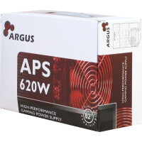 Inter-Tech Argus APS - 620 W - 115 - 230 V - 47 - 63 Hz - +12V1,+12V2,+3.3V,+5V,+5Vsb,-12V - Aktiv - 103 W