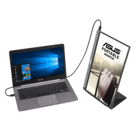 ASUS ZenScreen MB16ACE - 39,6 cm (15.6 Zoll) - 1920 x 1080 Pixel - Full HD - LED - 5 ms - Grau