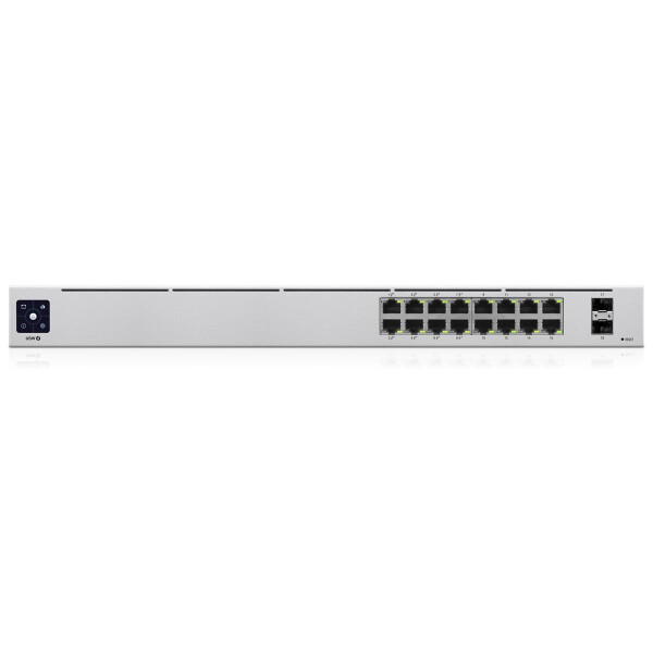 UbiQuiti Networks UniFi 16-Port PoE - Managed - L2/L3 - Gigabit Ethernet (10/100/1000) - Power over Ethernet (PoE) - Rack-Einbau - 1U