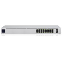 UbiQuiti Networks UniFi 16-Port PoE - Managed - L2/L3 - Gigabit Ethernet (10/100/1000) - Power over Ethernet (PoE) - Rack-Einbau - 1U