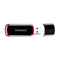 Intenso 16GB USB2.0 - 16 GB - USB Typ-A - 2.0 - 28 MB/s - Kappe - Schwarz - Rot