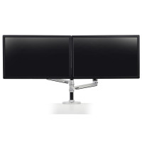 Ergotron LX Series Dual Stacking Arm - 18,1 kg - 61 cm (24 Zoll) - 75 x 75 mm - 100 x 100 mm - Höhenverstellung - Silber