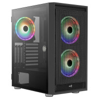 AEROCOOL ADVANCED TECHNOLOGIES Aerocool Graphite V3 - Midi Tower - PC - Schwarz - ATX - micro ATX - Mini-ITX - ABS - SPCC - Stahl - Blau - Gr&uuml;n - Rot