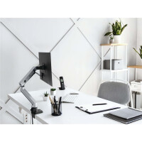 Durable Monitorhalt. SELECT PLUS m Arm f 1 Mon. Tischb. Sil.