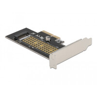 Delock PCI Express x4 Karte zu 1 x intern NVMe M.2 Key M 80 mm - Low Profile Formfaktor
