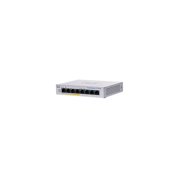 Cisco CBS110-8PP-D - Unmanaged - L2 - Gigabit Ethernet (10/100/1000) - Vollduplex - Power over Ethernet (PoE)