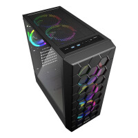 Sharkoon Gehäuse RGB Hex ATX 1xGlas schwarz - Gehäuse - ATX