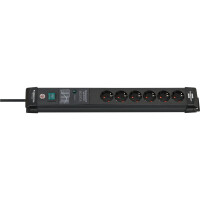 Brennenstuhl Premium-Line stekkerdoos 6 sockets 3m zwart met schakelaar en