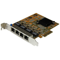 StarTech.com 4 Port PCIe Gigabit Netzwerkkarte - Netzwerkadapter - PCIe