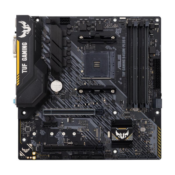 ASUS TUF Gaming B450M-Plus II - AMD - Socket AM4 - AMD Ryzen 3 - 2nd Generation AMD Ryzen™ 3 - AMD Ryzen 3 3rd Gen - AMD Ryzen 5 - 2nd Generation AMD... - DDR4-SDRAM - 128 GB - DIMM