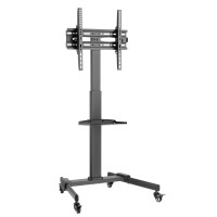 Techly TV Trolley für LCD LED 32-55 schwarz mit Ablage