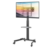 Techly TV Trolley für LCD LED 32-55 schwarz mit Ablage