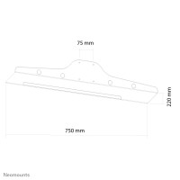 Neomounts by Newstar Tastatur- und Maushalter - 750 mm - 230 mm - 790 mm - 130 mm - 250 mm - 2,5 kg