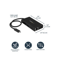 StarTech.com USB-C Multiport Adapter - USB-C Tragbare...