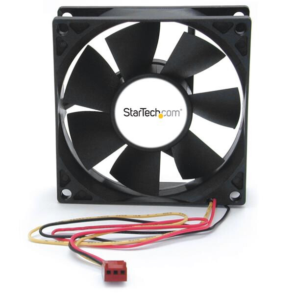 StarTech.com 80mm Gehäuselüfter - Lüfter für PC Gehäuse mit 3 pin Stecker - Computergehäuse - Ventilator - 8 cm - 3000 RPM - 34 dB - 37,3 cfm