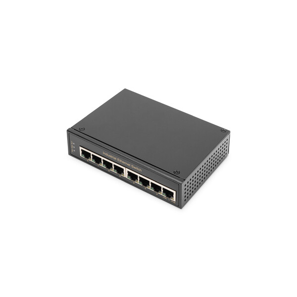 DIGITUS Industrial 8-Port Gigabit Switch, Unmanaged