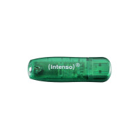 Intenso Rainbow Line - 8 GB - USB Typ-A - 2.0 - 28 MB/s - Kappe - Gr&uuml;n