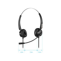 SANDBERG USB Office Headset Pro Stereo - Kabelgebunden - Büro/Callcenter - 20 - 20000 Hz - 115 g - Kopfhörer - Schwarz