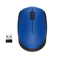 Logitech M171 Blue-K - Beidhändig - Optisch - RF...