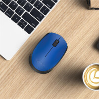 Logitech M171 Blue-K - Beidhändig - Optisch - RF Wireless - 1000 DPI - Blau