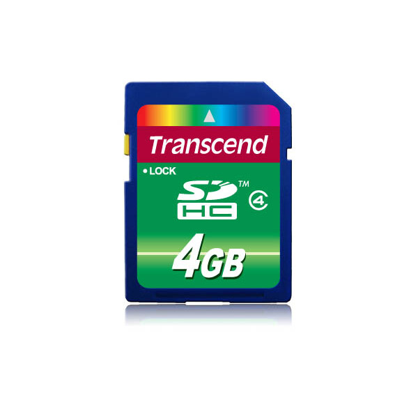 Transcend TS4GSDHC4 - 4 GB - SDHC - Schwarz