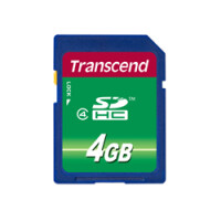 Transcend TS4GSDHC4 - 4 GB - SDHC - Schwarz
