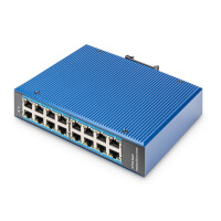 DIGITUS Industrial 16-Port Gigabit Switch, Unmanaged