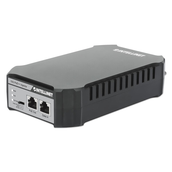 Intellinet 10G PoE++ Injektor ein 95 Watt-Port IEEE 802.3bt-konform 4PPoE Kunststoffgehäuse
