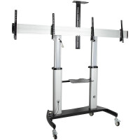 StarTech.com Doppel TV Ständer mit rollen für 37-60 Zoll VESA Bildschirme jeweils bis 50kg