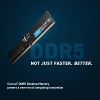 Crucial RAM - 32 GB (2 x 16 GB Kit) - DDR5 4800 UDIMM...
