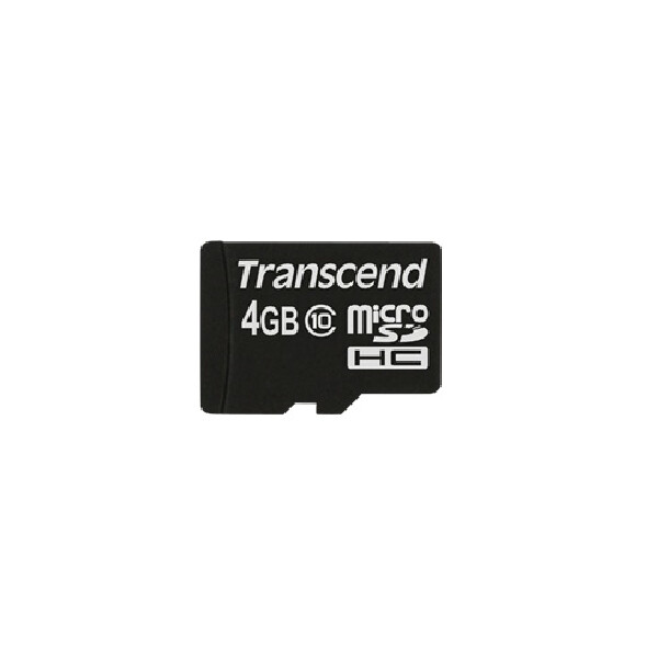 Transcend TS4GUSDC10 - 4 GB - MicroSDHC - Klasse 10 - NAND - 90 MB/s - Schwarz