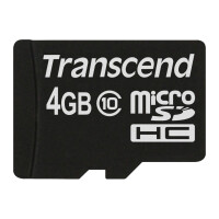 Transcend TS4GUSDC10 - 4 GB - MicroSDHC - Klasse 10 -...