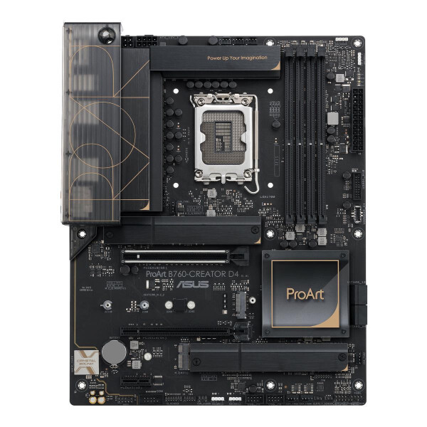 ASUS PROART B760-CREATOR D4 - Intel - LGA 1700 - Intel® Celeron® - Intel® Core™ i3 - Intel® Core™ i5 - Intel® Core™ i7 - Intel® Core™ i9,... - LGA 1700 - DDR4-SDRAM - 128 GB