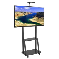Techly Boden-TV-Halter für 32-70 TV mit Ablage