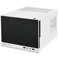 SilverStone SUGO SG13WB-Q Mini Tower ITX Gehäuse USB3.0 Weiss