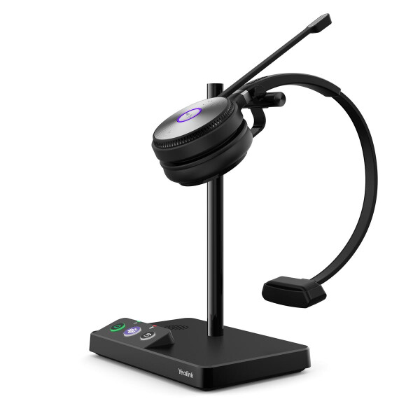 Yealink WH62 Mono Teams - Kabellos - Büro/Callcenter - 100 - 10000 Hz - 288 g - Persönliches Audio-Konferenzsystem - Schwarz