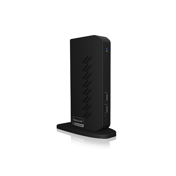 ICY BOX IB-DK2252AC - Kabelgebunden - USB 3.2 Gen 1 (3.1 Gen 1) Type-C - 10,100,1000 Mbit/s - Schwarz - 5 Gbit/s - 4K Ultra HD