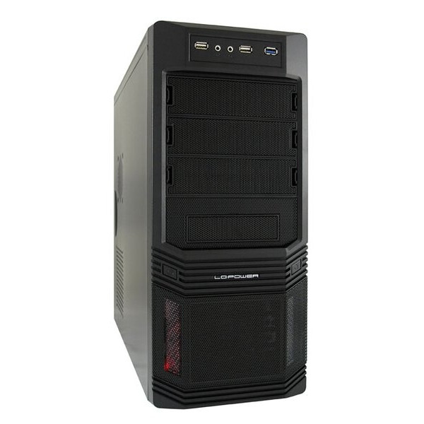 LC-Power 925B - Midi Tower - PC - Metall - Schwarz - ATX - micro ATX - 15 cm