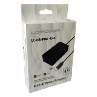 LC-Power LC-NB-PRO-45-C - Notebook - Indoor - 110-240 V - 50-60 Hz - 45 W - 5 - 9 - 12 - 15 - 20 V